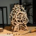 ROKR 3D Wooden Puzzle Building Clock Construction Kit Mechanical Model Building Gift Pendulum Clock B07NQ9QBJX